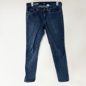 J. Crew factory stretch toothpick skinny jeans dark‎ size 27